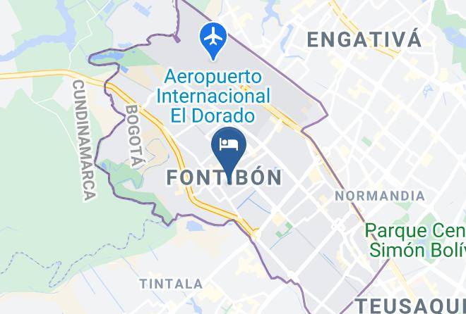 Bogota - Hotel Travel Empresarial Maps