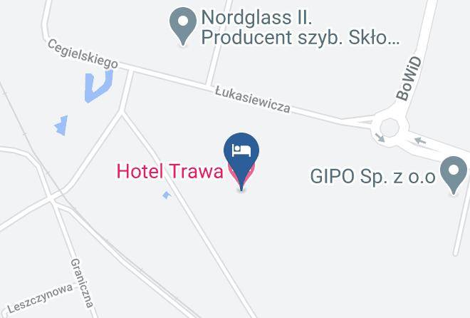 Koszalin - Hotel Trawa Maps