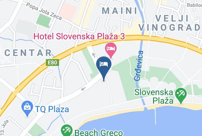 Budva - Hotel Tre Canne Maps
