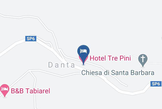 Belluno - Hotel Tre Pini Maps