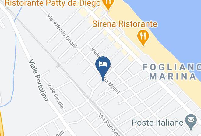 Rimini - Hotel Tre Rose Maps