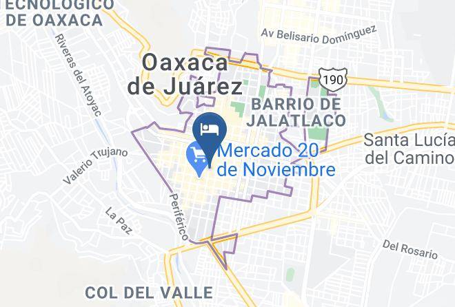 Oaxaca De Juarez - Hotel Trebol Maps