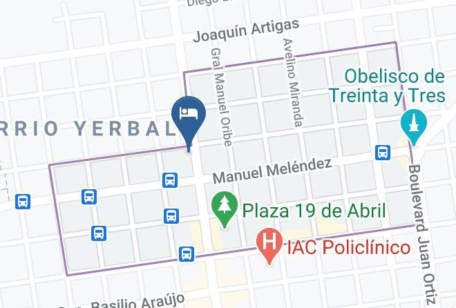 Treinta Y Tres - Hotel Treinta Y Tres Maps