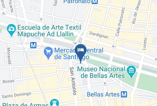 Santiago - Hotel Boutique Tremo Parque Forestal Maps