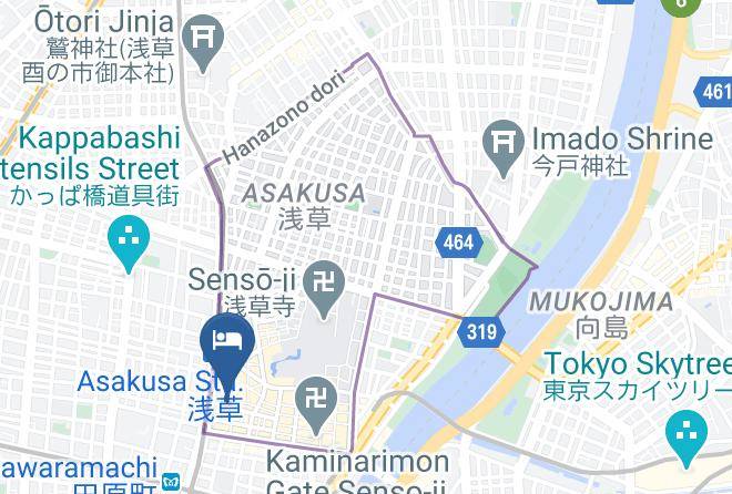 Taito Ward - Hotel Trend Asakusa Annex Maps