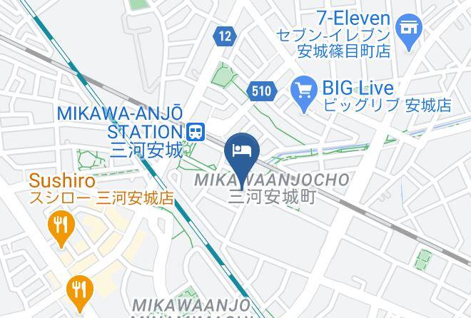 Anjo City - Hotel Trend Mikawaanjo Maps