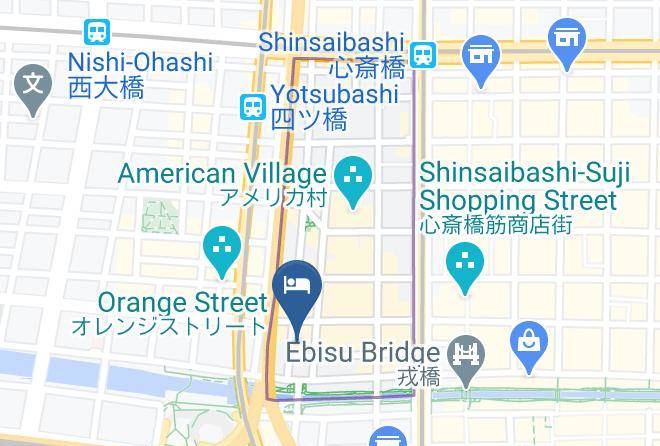 Osaka City Chuo Ward - Hotel Trend Nishi Shinsaibashi Maps