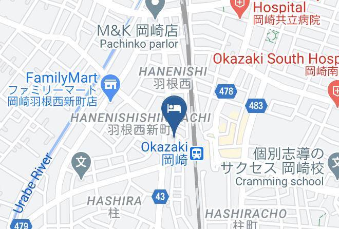 Okazaki City - Hotel Trend Okazaki Ekimae Maps