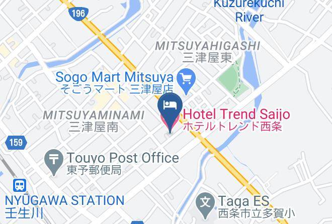Saijo City - Hotel Trend Saijo Maps