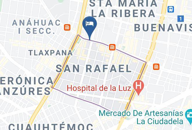 Cuauhtemoc - Hotel Tres Colonias Maps