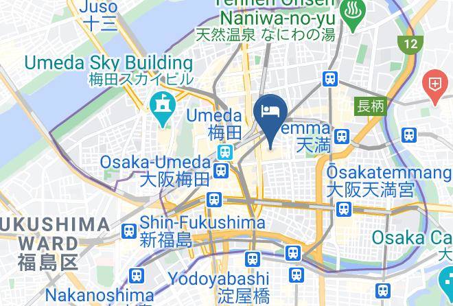 Osaka City Kita Ward - Hotel Trevi Maps
