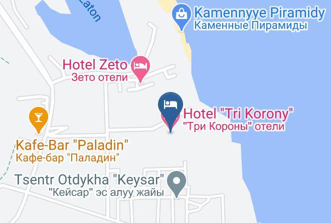 Ysyk Kol Region - Hotel Tri Korony Maps