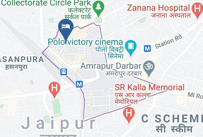 Jaipur - Hotel Tri Lok Palace Maps