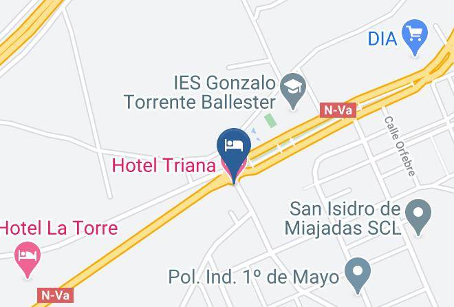 Caceres - Hotel Triana Maps