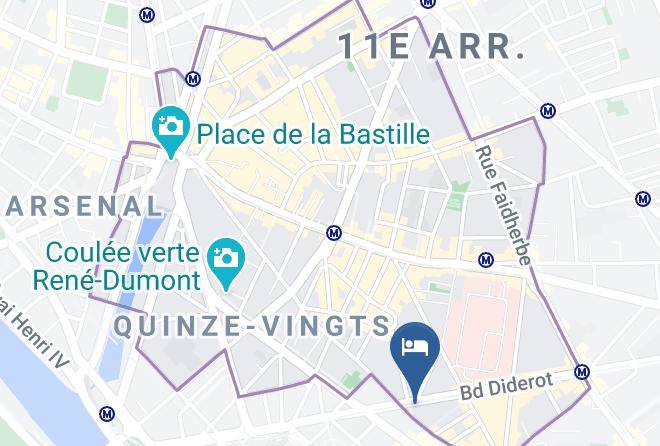 Paris - Hotel Trianon Gare De Lyon Paris 12 Maps