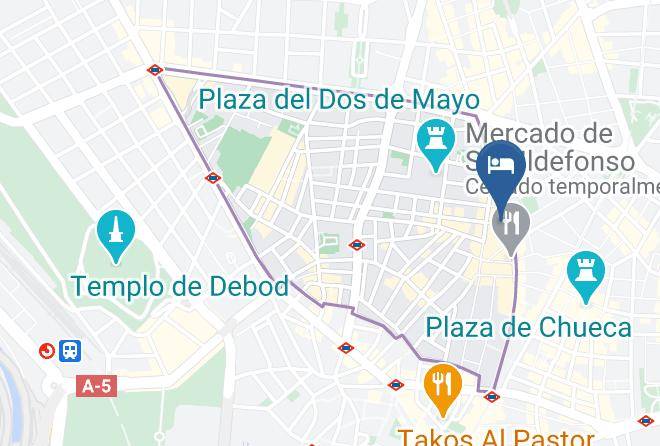 Madrid - Hotel Tribunal Maps