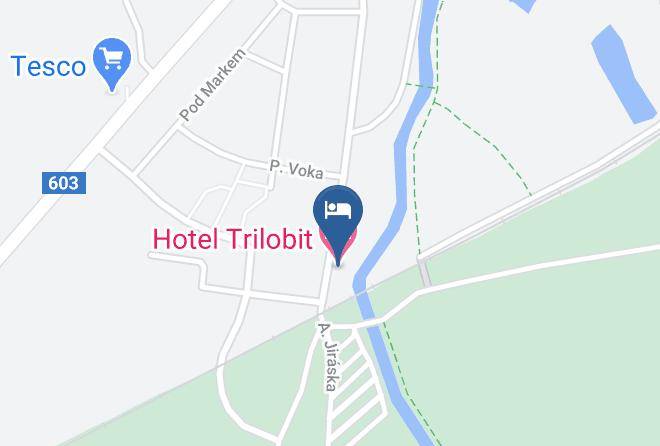 Tabor - Hotel Trilobit Maps