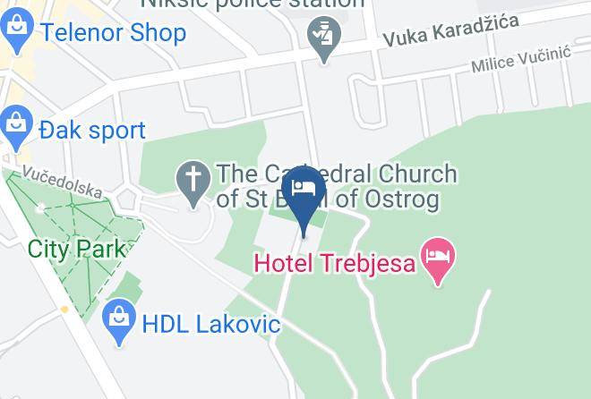 Hotel Trim Carta Geografica - Montenegro - Niksic