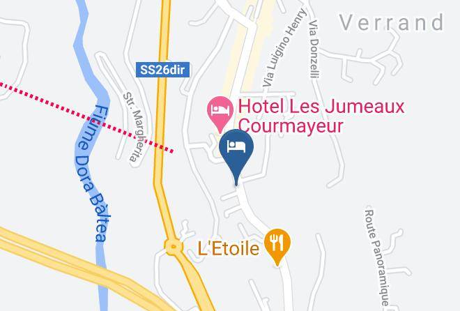 Aosta - Hotel Triolet Di Cazzato E C Sas Maps