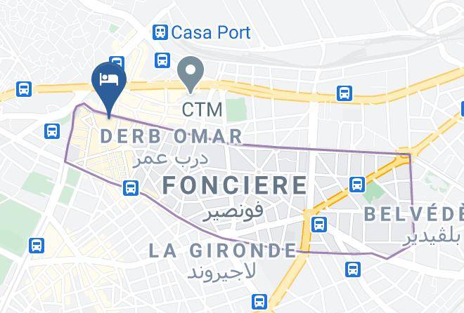 Casablanca - Hotel Triomphe Maps