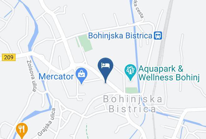Bohinjska Bistrica - Hotel Tripic Maps