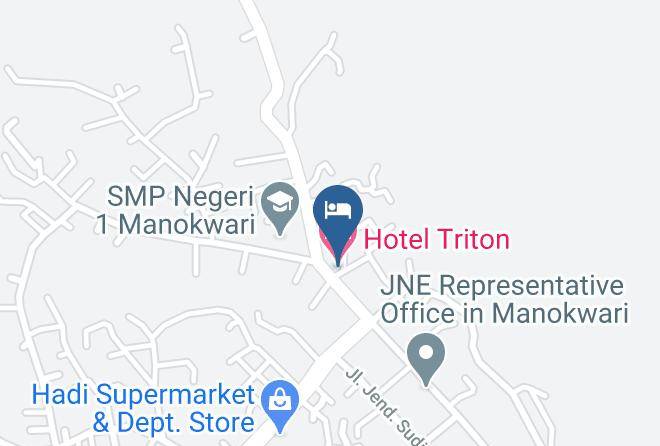 Manokwari Regency - Hotel Triton Maps