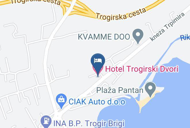 Trogir - Hotel Trogirski Dvori Maps