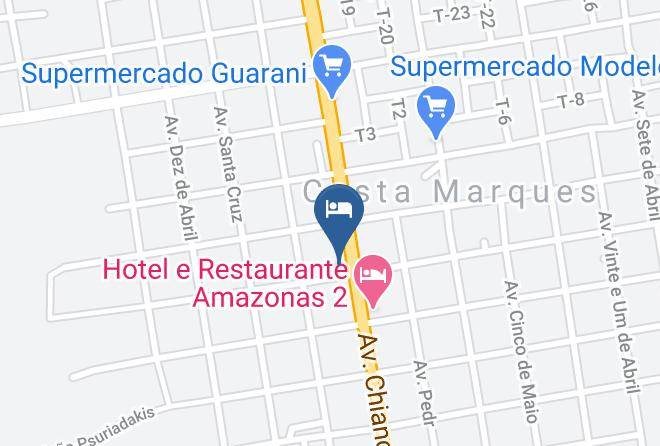 Costa Marques - Hotel Tropical Maps