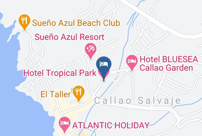 Santa Cruz De Tenerife - Hotel Tropical Park Maps