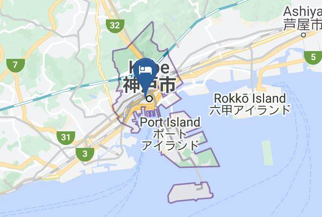 Kobe City Chuo Ward - Hotel Trusty Kobe Kyukyoryuchi Maps