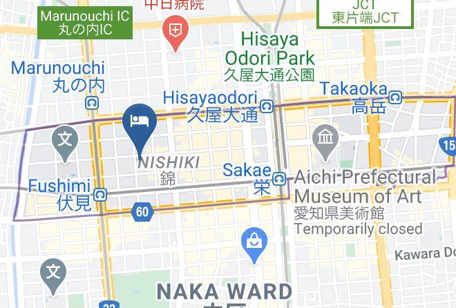 Nagoya City Naka Ward - Hotel Trusty Nagoya Maps
