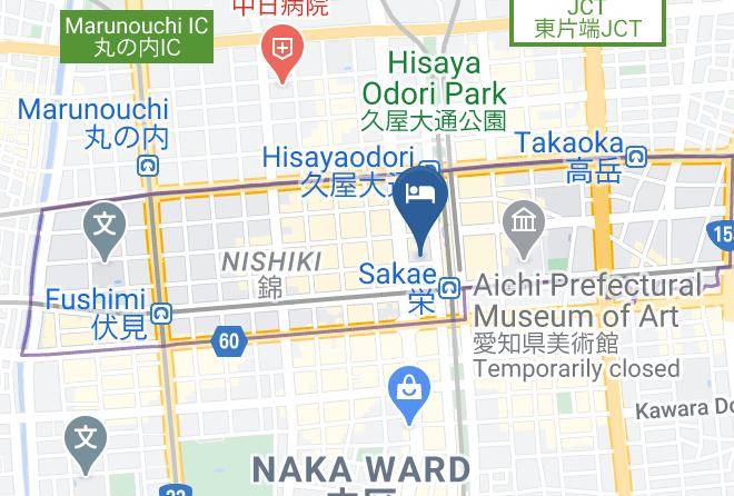 Hotel Trusty Nagoya Sakae Map - Aichi Pref - Nagoya City Naka Ward