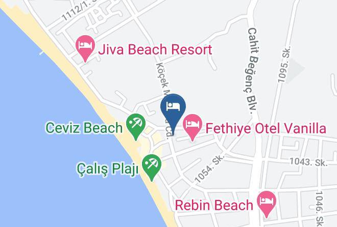 Fethiye - Hotel Truva Maps