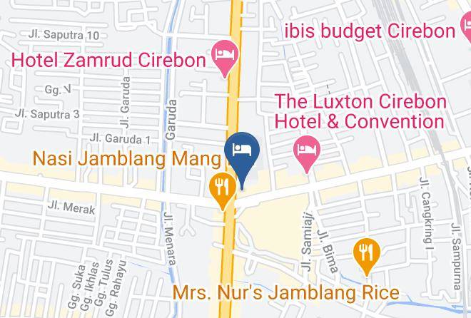 Cirebon Regency - Hotel Tryas Cirebon Maps