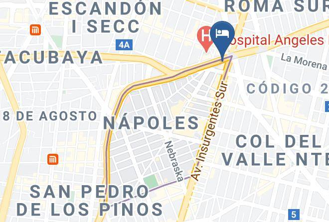 Benito Juarez - Tryp By Wyndham Mexico City World Trade Center Area Maps
