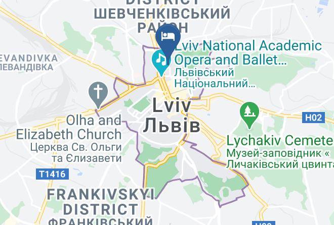 Lviv - Hotel Tsisar Bankir Maps