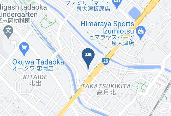 Izumiotsu City - Hotel Tsubaki Inn Maps