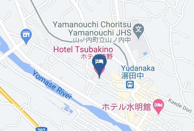 Yamanouchi Townshimotakai District - Hotel Tsubakino Maps