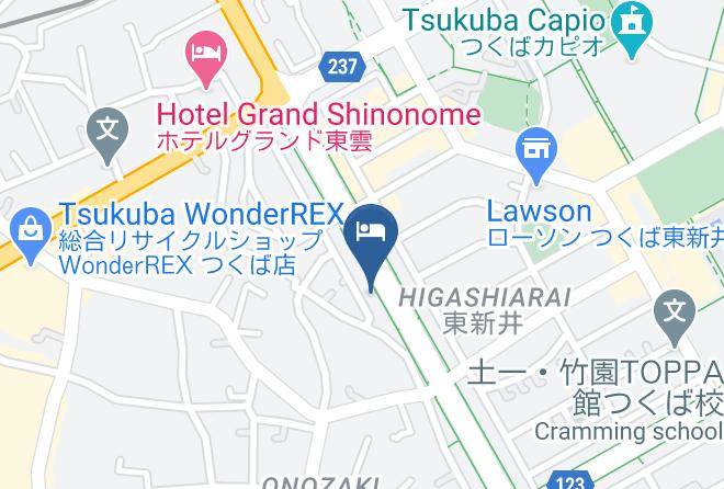 Tsukuba City - Hotel Tsukuba Hills Gakuen Nishiodori Maps