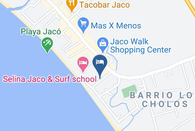Hotel Tuanis Jaco Beach Map