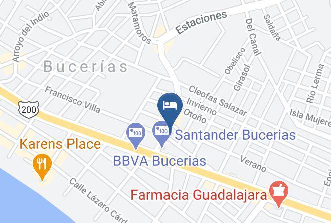 Bahia De Banderas - Hotel Tucan Maps