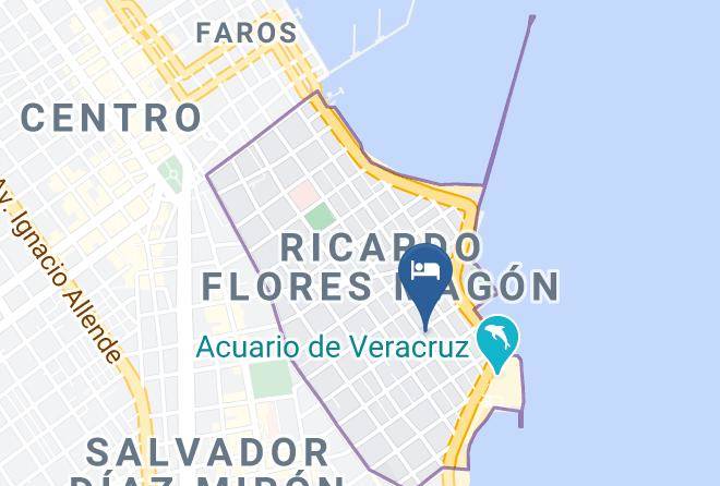 Veracruz Ricardo Flores Magon - Hotel Tucan Veracruz Maps