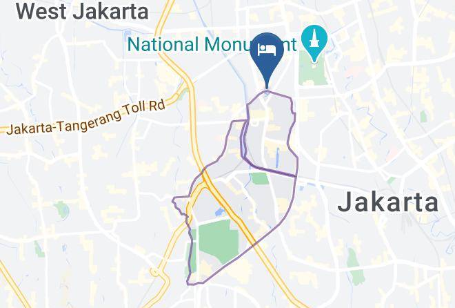 Central Jakarta - Hotel Tugu Asri Maps