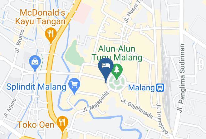 Kota Malang - Hotel Tugu Malang Maps