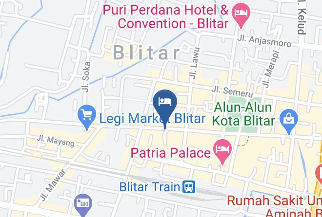 Kota Blitar - Hotel Tugu Sri Lestari Blitar Maps