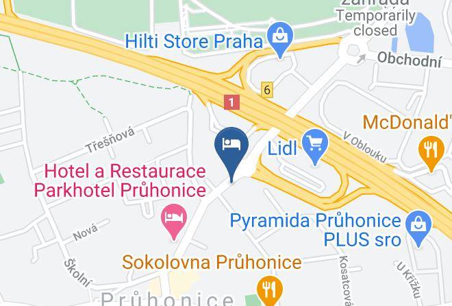 Prague West - Hotel Tulipan Pruhonice Maps