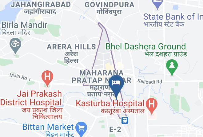Bhopal - Hotel Tulsi Exotic Maps