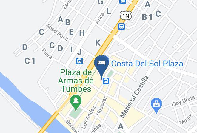 Tumbes - Hotel Tumpis Maps