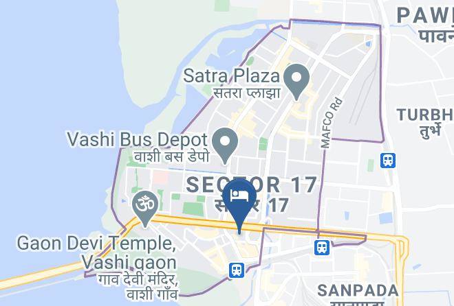 Navi Mumbai - Hotel Tunga Ebony Banquets Vashi Navi Mumbai Maps