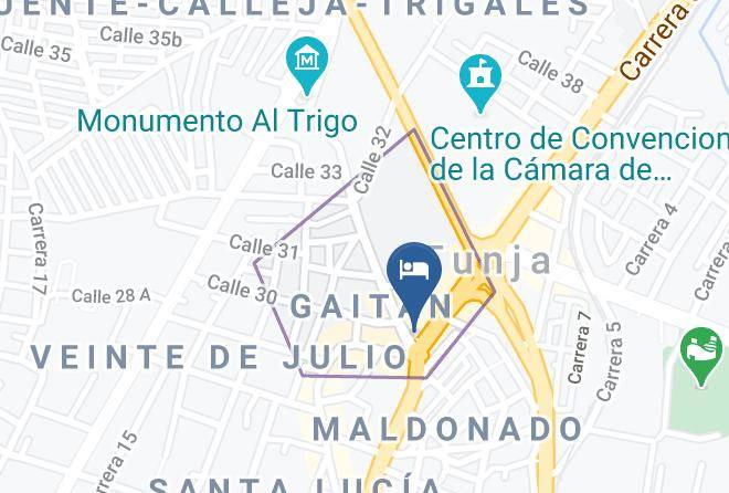 Tunja - Hotel Tunja Bicentenario Maps